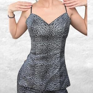 Vintage bebe y2k leopard 2 piece